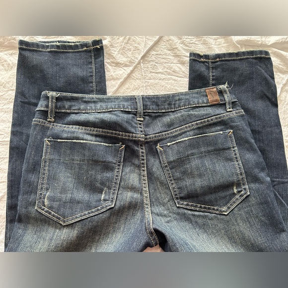 Simply Vera Vera Wang Denim Mid-Rise Capri Jeans Women’s Size 4 Darkwash - Picture 11 of 12